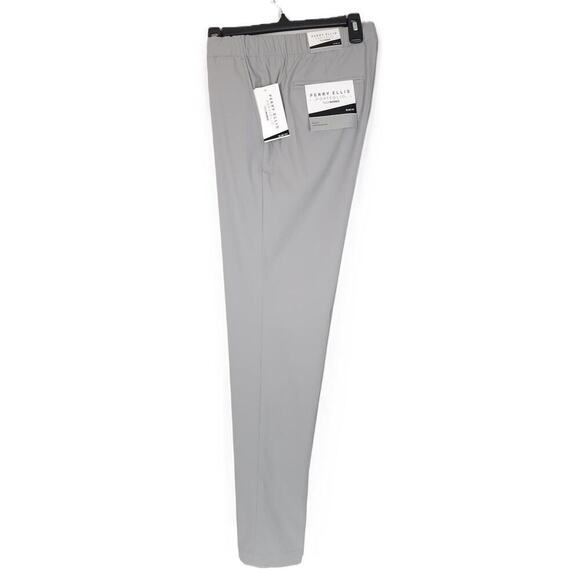 Perry Ellis Men's Slim-Fit TechWorks Drawstring Dress Pant Alloy Grey Large NWT - Picture 4 of 7